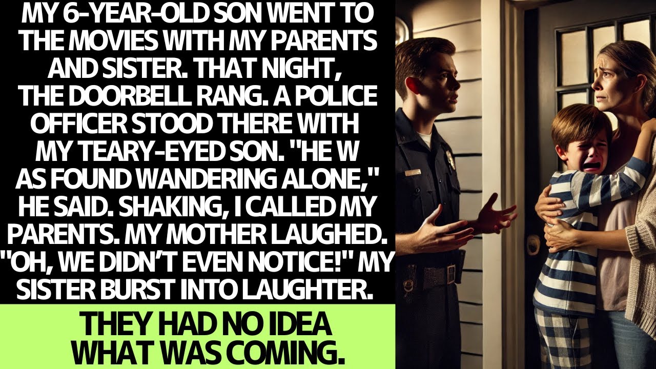 My mom and sister abandoned my son on purpose, so the police took him in.