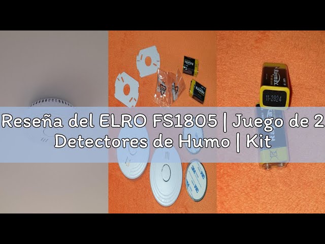 Vídeo relacionado con ELRO FS1805 | Juego de 2 Detectores de Humo | Kit de Montaje Magnético | Batería de 5 Años | Cumple con la Norma Europea EN14604 | Blanco | Set de 2