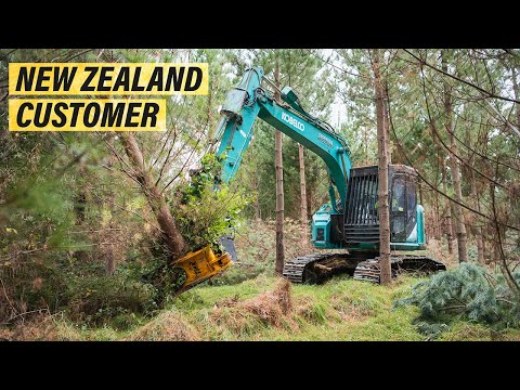 Pine Forest Thinning In New Zealand With 3 TMK 400's