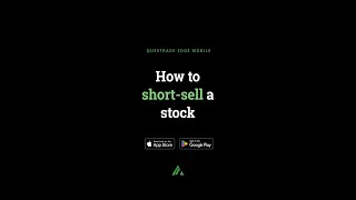 Edge Mobile: How to short sell a stock