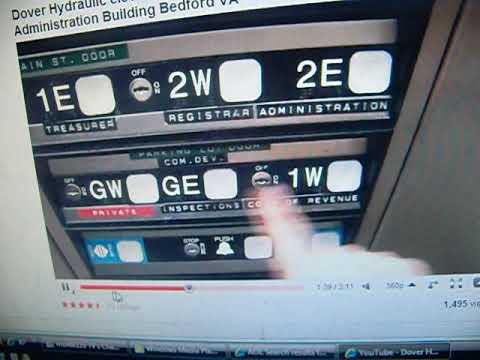 2010 screen recording of the Bedford Administration Building elevator