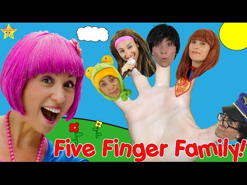 Daddy Finger Family Song - Five Finger Dress Up | Rhymes For Children - Debbie Doo!