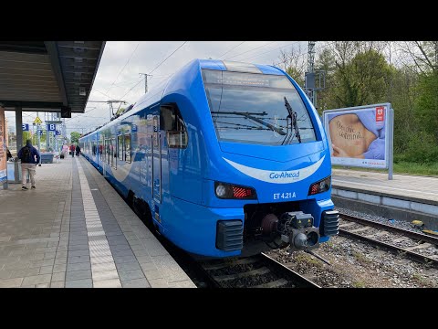 Mit dem GABY Stadler Flirt 3 als RE72 von München nach Memmingen mit max. Vollgas 160 km/h und SOUND
