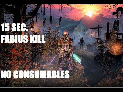 Grim Dawn - 1.0.0.6 - Saboteur - Fabius Gonzar (15 SEC KILL) no consumables