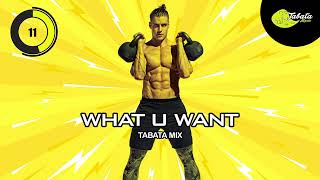 Tabata Music - What U Want (Tabata Mix) w/ Tabata Timer