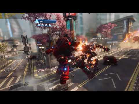 Titanfall 2 Frontier defense - Angel City, in a Scorch Titan.