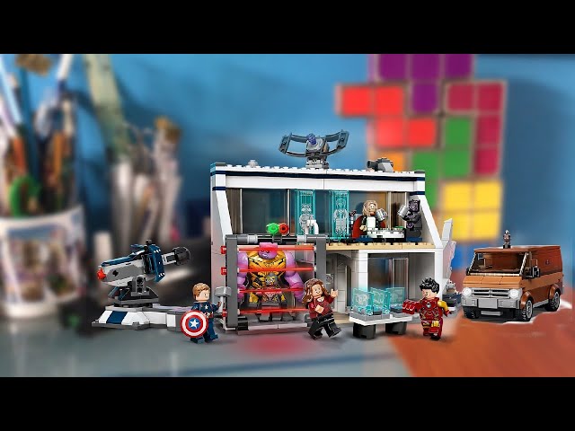 Vídeo relacionado con LEGO Marvel Avengers: Endgame Final Battle 76192 Kit de construcción coleccionable; escena de batalla en el complejo de los Vengadores; nuevo 2021 (527 piezas)