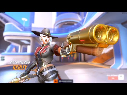 IDDQD ASHE GAMEPLAY - POTG! OVERWATCH 2 TOP 500 SEASON 6