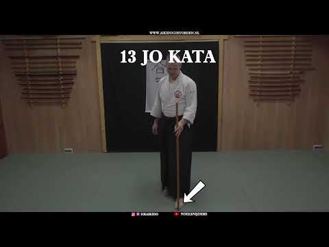 AIKIDO INSTRUCTION: 13 JO KATA - STEP BY STEP UITLEG #shorts #short