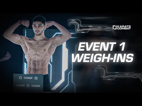 Karate Combat: Season 3 Event One - Weigh Ins