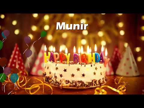 Happy Birthday Munir | Birthday Cake Munir | Wishing You a very Happy Birthday Munir, Munir Birthday