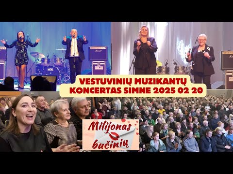 Vestuvių muzikantų koncertas Simne „Milijonas bučinių" 2025 02 20 Alytaus rajonas