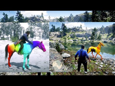 Arthur catch a beautiful Horses - Red Dead Redemption 2 Gameplay.