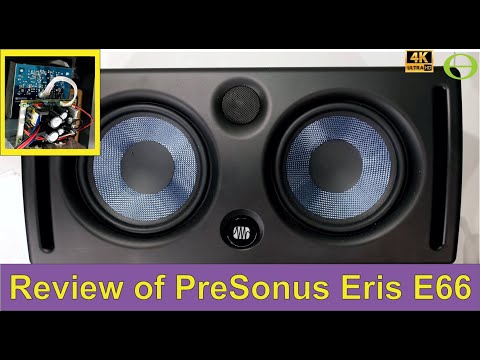 PreSonus Eris E66 2-Way Dual 6.5" Active Studio Monitor (Single) Black image 9