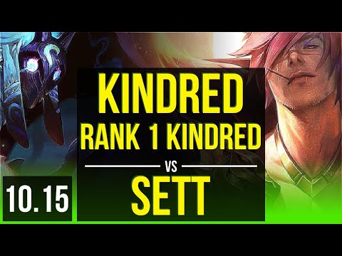 KINDRED vs SETT (JUNGLE) | Rank 1 Kindred, Rank 3, KDA 20/2/2, 69% winrate | EUW Challenger | v10.15