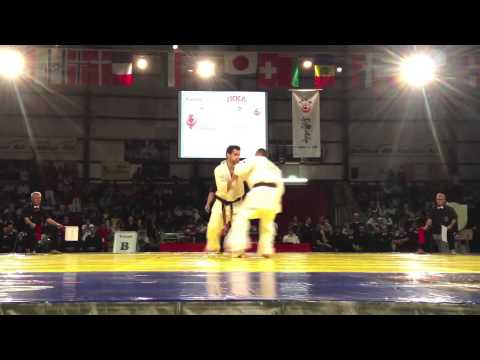 【新極真会】European Championship2013 Light Weight final Rozsa vs Khachapuridze SHINKYOKUSHINKAI KARATE