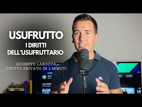 📖 USUFUTTO: DIRITTI DELL'USUFRUTTUARIO