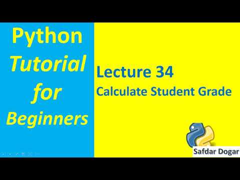 Python Program Calculate Student Grade | Python Tutorial for Beginners