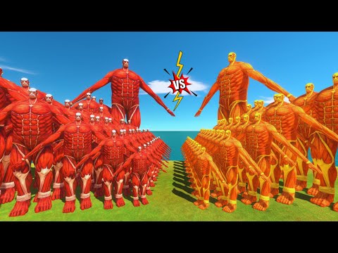 Growing Colossal TITAN VS Sick Colossal TITAN Size Comparison - Animal Revolt Battle Simulator