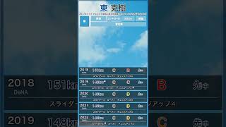【パワプロ能力推移】 #東克樹 #パワプロ #パワプロ2026 #横浜denaベイスターズ