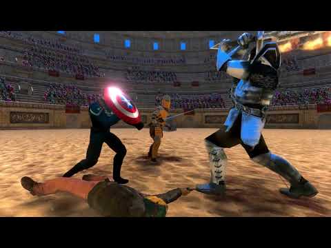 Cpt America & Golden Knight vs Soul Tyrant & Jason UEBS