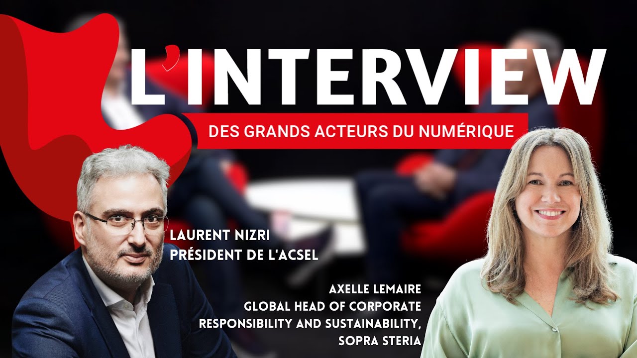 L'interview : Axelle Lemaire Global Head of Sustainability & Corporate Responsibility, SopraSteria