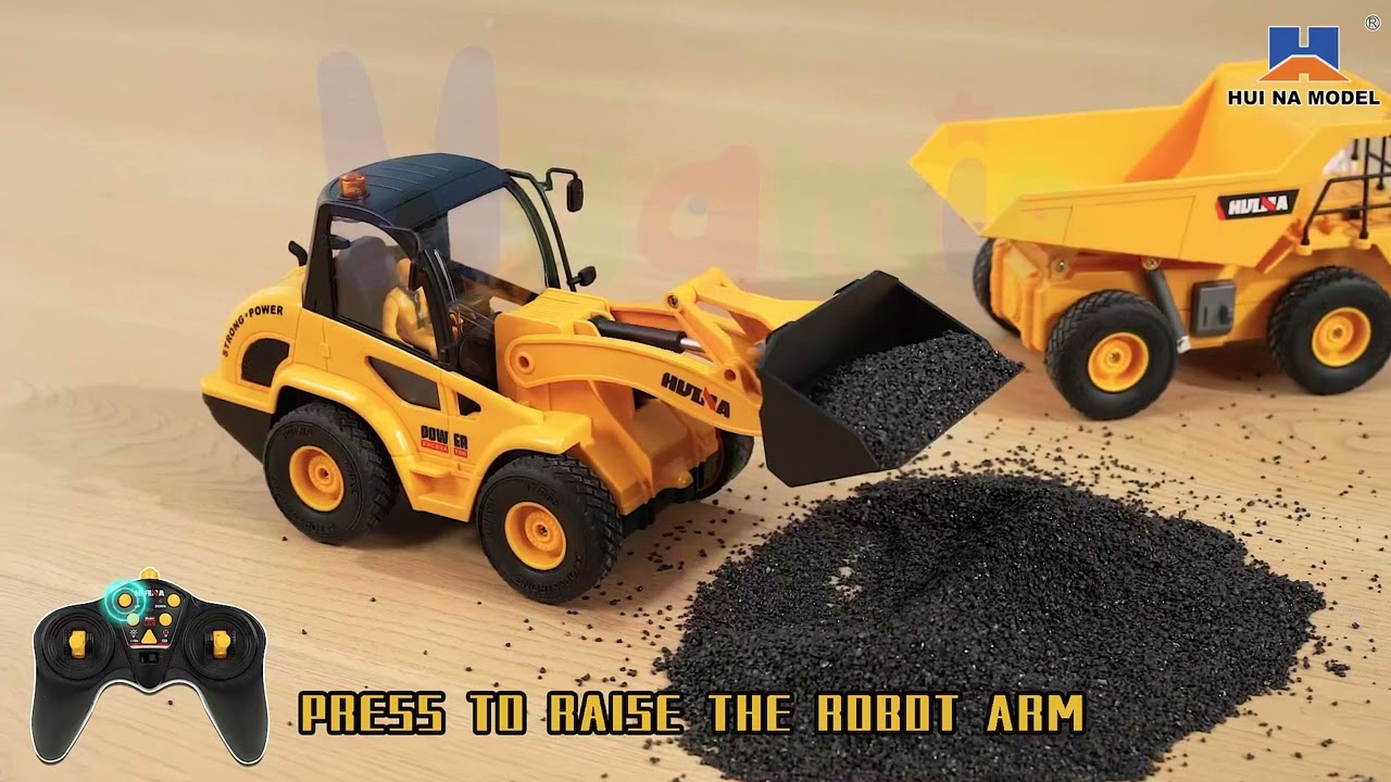 RC súprava sklápacieho auta a kolesového nakladača HN515 1:24