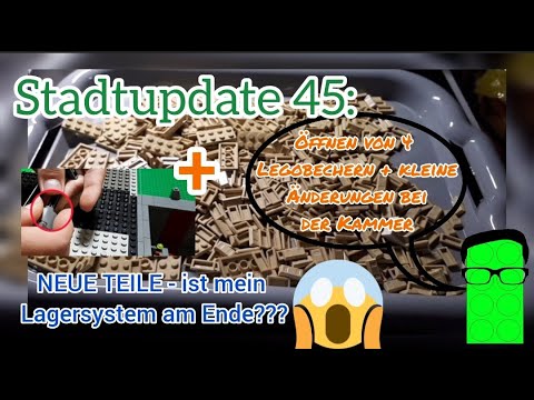 LEGO Stadtupdate #45 | Der Bau einer Legostadt Teil 46 - Öffnen von 4 Legobechern + Kammer