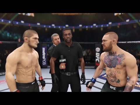 UFC 229 Khabib Nurmagomedov vs Conor McGregor fight simulation UFC 3