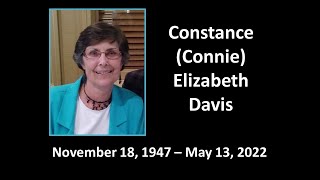 12:00 p.m. Constance Elizabeth Davis Funeral 05-20-2022