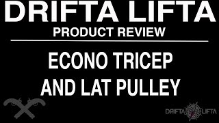 PRODUCT REVIEW and TEST (SPUD INC ECONO LAT TRICEP PULLEY)
