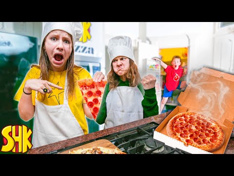 We Opened A Pizza Shop But Pizza Keeps Disappearing! SuperHeroKids In Real Life Funny Comic Movie!
