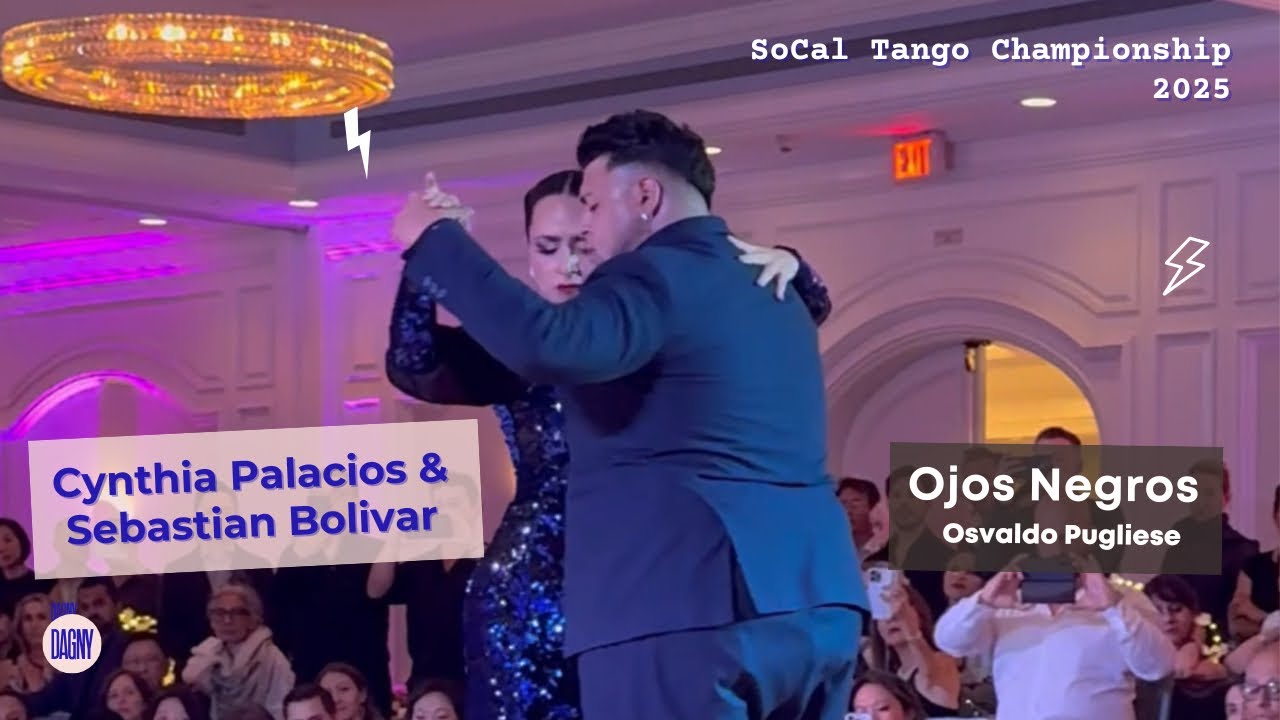 Video thumbnail for Cynthia Palacios & Sebastian Bolivar Argentine Tango to “Ojos Negros” by Osvaldo Pugliese #tango