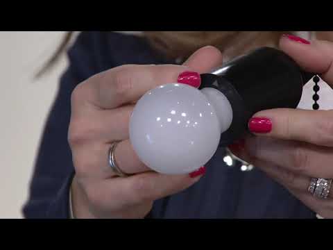 Set of 4 Hanging Pull Lights with Batteries and Remote on QVC