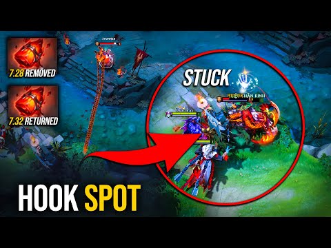 BEST Hook Spot — DO NOT Forget This !!! Mid Pudge With An Item Returned In 7.32 - Havoc Hammer