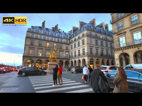 Paris France 🇫🇷 Rue de Rivoli Walking Tour (January 2024) 4K HDR
