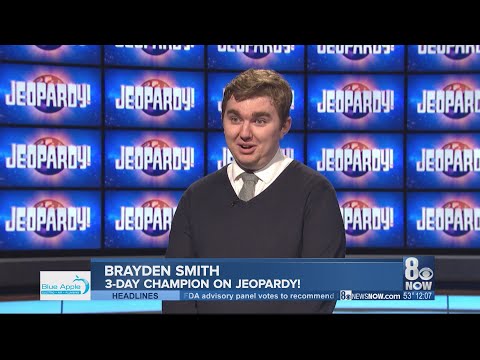 Brayden Smith, 3-day champion on Jeopardy!