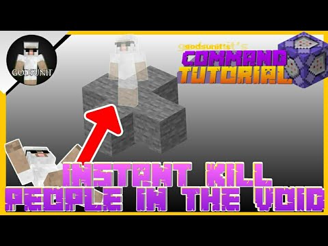 How to INSTANTLY KILL players in the VOID! (Like on servers) (Minecraft Bedrock Command Tutorial)