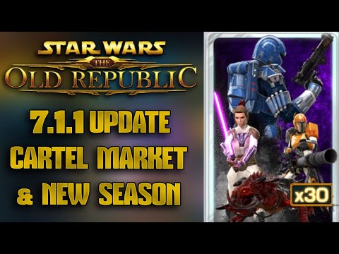 SWTOR - 7.1.1 Cartel Market & Galactic Season 3 (Luck of the Draw) armors, mounts, weapons Showcase!