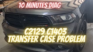 2017 Dodge Durango Transfer case control module Problem