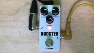 demo revew Kokko booster mini pedal