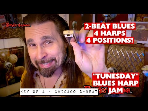 How To Not Suck at a Chicago 2 Beat! - Blues Harmonica Jam  -  Chicago Blues Harp - Tunesday 75