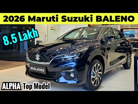 Thumbnail for 2026 Maruti Suzuki Baleno Alpha Review ❤️ Baleno Top Model @8.5 Lakh🔥 Premium Features ✅️#baleno2026 by Car