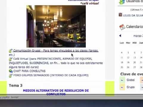 EVA Administración de cursos a cargo de docentes