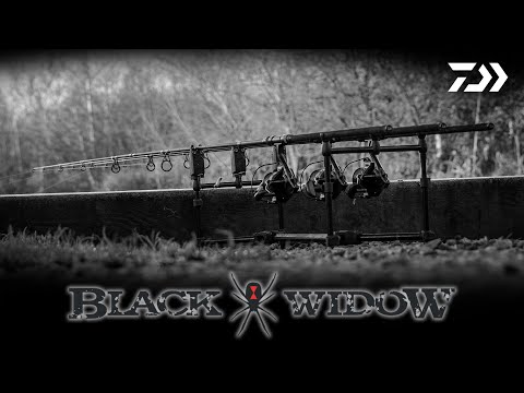 Daiwa Black Widow Low Level 3 Rod Pod Black