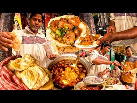 Cheapest Kolkata Breakfast | Dal Puri & Unlimited Aloo Dum | Indian Street Food
