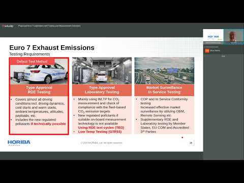 Webinar: Proposed Euro 7 Legislation and Testing and Measurement Solutions
