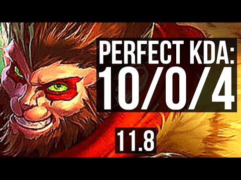 WUKONG vs JAYCE (TOP) | 10/0/4, Rank 6 Wukong, Legendary | BR Challenger | v11.8