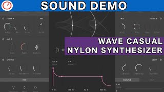 Video thumbnail for Wave Casual Nylon Synthesizer VST/AU Plugin Sound Demo | SYNTH ANATOMY by SYNTH ANATOMY