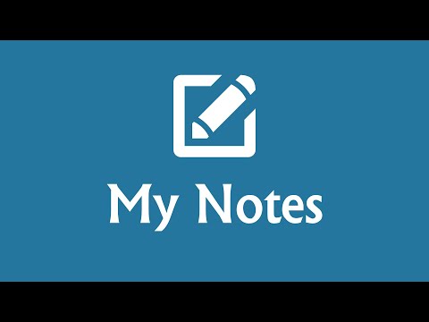 My Notes - Notepad video